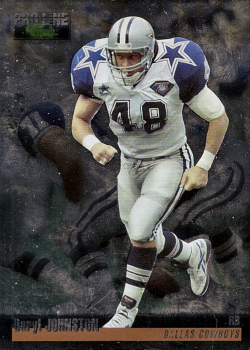 Daryl Moose Johnston autographed football card (Dallas Cowboys) 1995 Upper  Deck #91