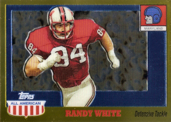 Randy White football card (Dallas Cowboys) 2017 Panini Classics Super Bowl  XII Heroes Gold #SBHRW