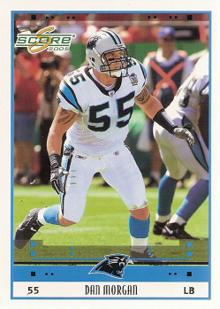 : 2005 Topps # 92 Dan Morgan Carolina Panthers (Football Card)  NM/MT Panthers Miami (FL) : Collectibles & Fine Art